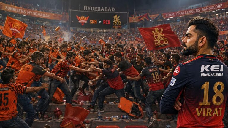 1778925992534 Virat Kohli watching SRH vs RCB Fans Fight