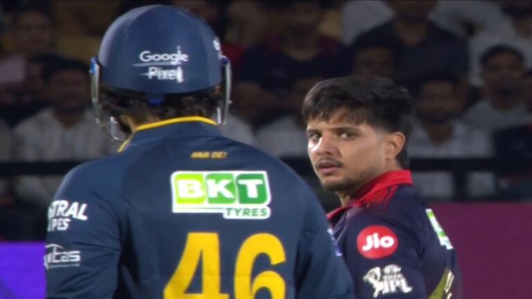 Rasikh Salam-Rahul Tewatia In Death Stare Competition, RCB Players Gather – IPL 2026: रसिक सलाम और राहुल तेवतिया के बीच हुई तीखी बहस, आरसीबी ने गुजरात टाइटंस को कुचला