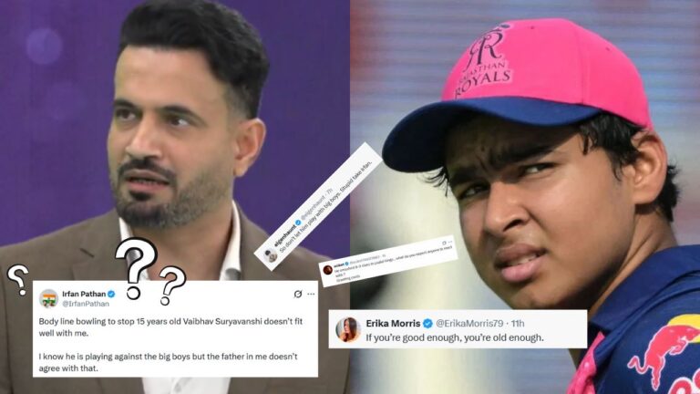 Irfan Pathan Thrashed For ‘Fatherly’ Defending Vaibhav Sooryavanshi – IPL 2026: वैभव सूर्यवंशी के खिलाफ ‘बॉडीलाइन’ गेंदबाजी पर इरफान पठान को मिला विरोध