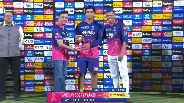 IPL 2026: वैभव सूर्यवंशी का शानदार प्रदर्शन, राजस्थान रॉयल्स की लखनऊ पर बड़ी जीत